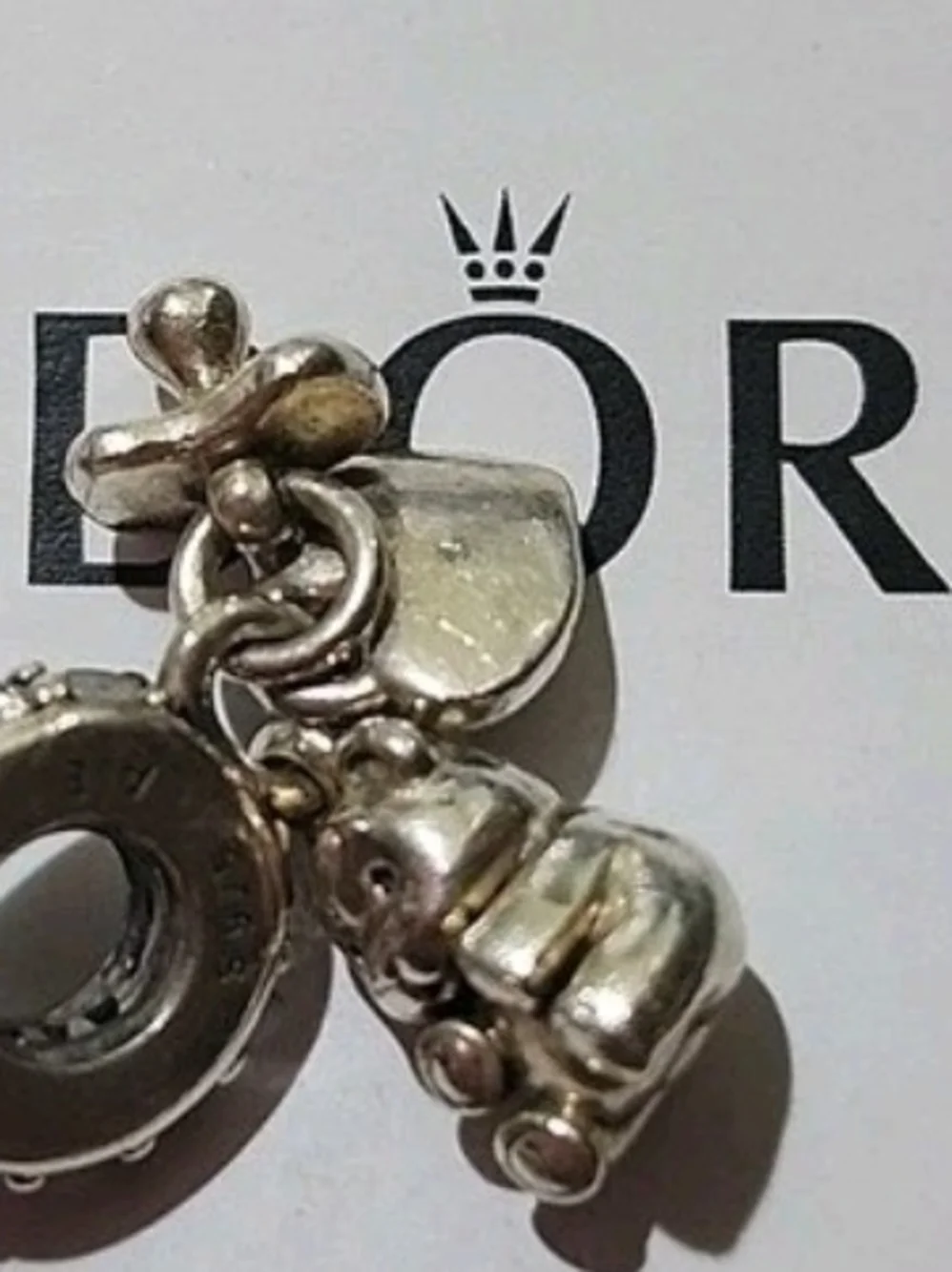 Pandora Silver Multi-Charm Dangle Pendant